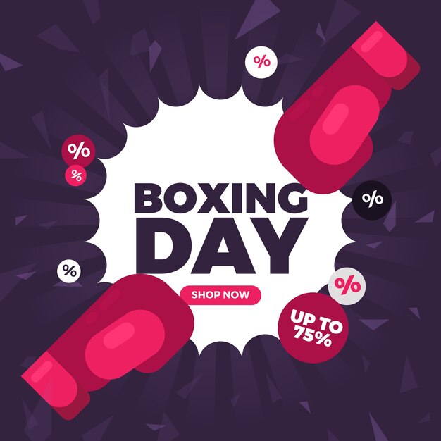 Concetto di vendita di boxe design piatto