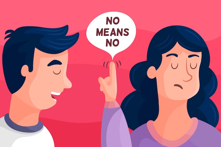 Vettore gratuito concetto di violenza di genere