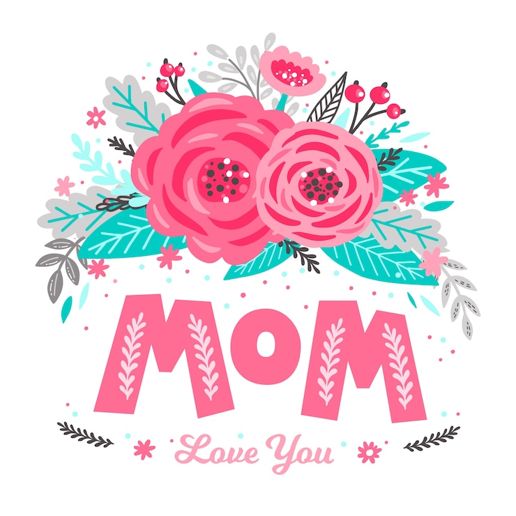 Vettore gratuito concetto floreale festa della mamma