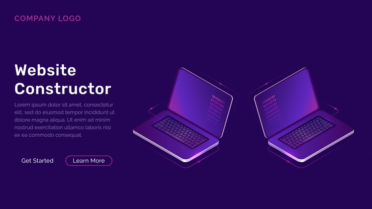 Vettore gratuito concetto isometrico del costruttore del sito web