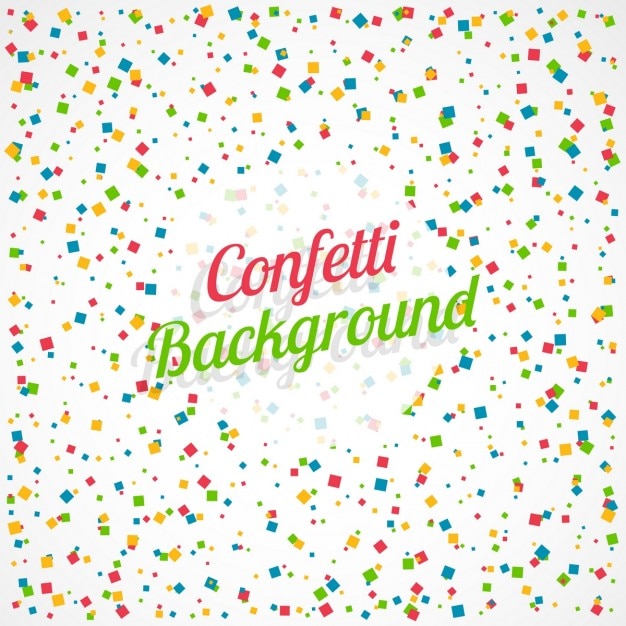 Vettore gratuito confetti sfondo colorato