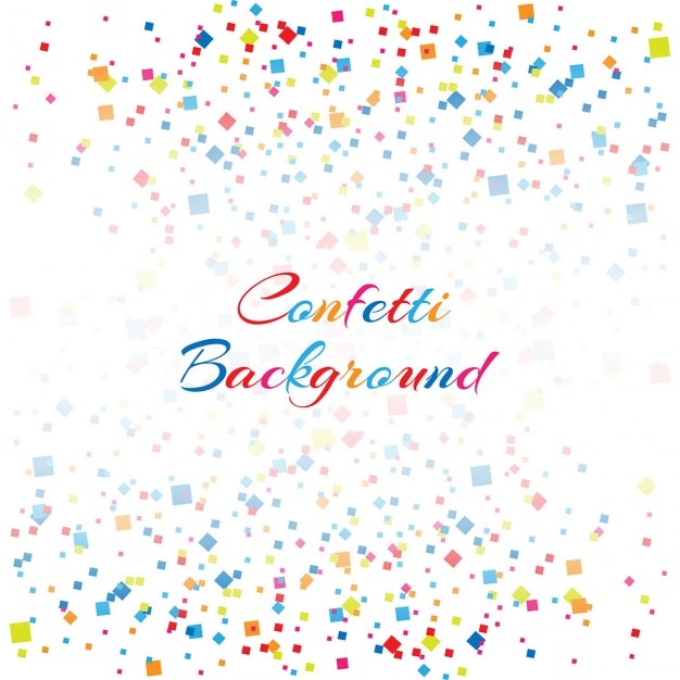 Vettore gratuito confetti sfondo colorato