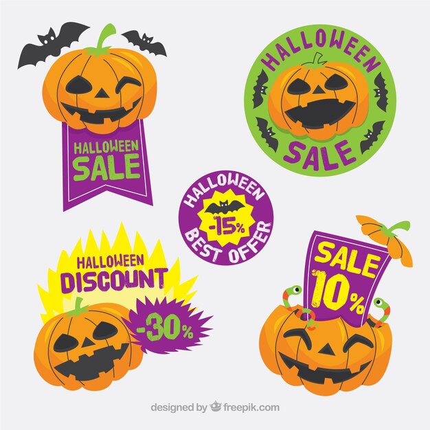 Confezione di adesivi di vendita halloween