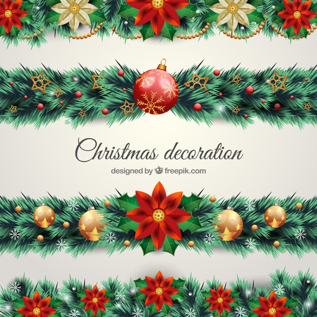 Confezione di decorazione di Natale naturali