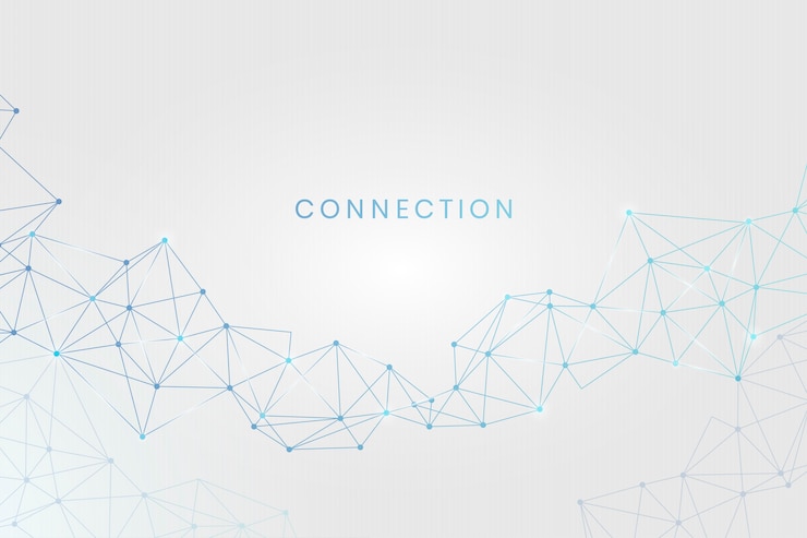Vettore gratuito connessione di rete sociale