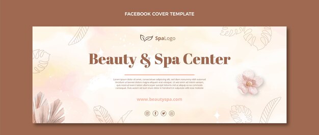 Copertina facebook acquerello spa