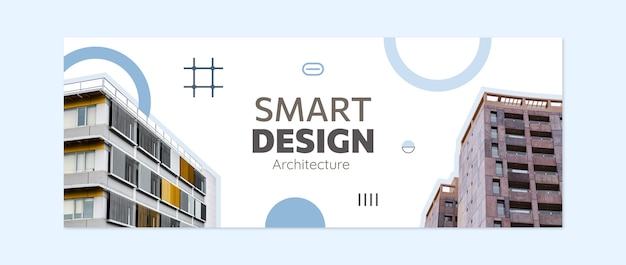Copertina facebook del progetto di architettura minimalista