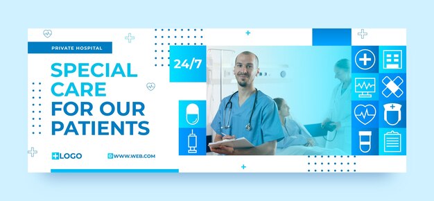 Copertina facebook dell'istituto sanitario sfumato
