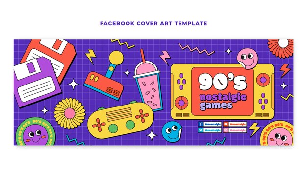 Copertina facebook nostalgica disegnata a mano