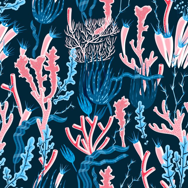 Coral Seamless Pattern