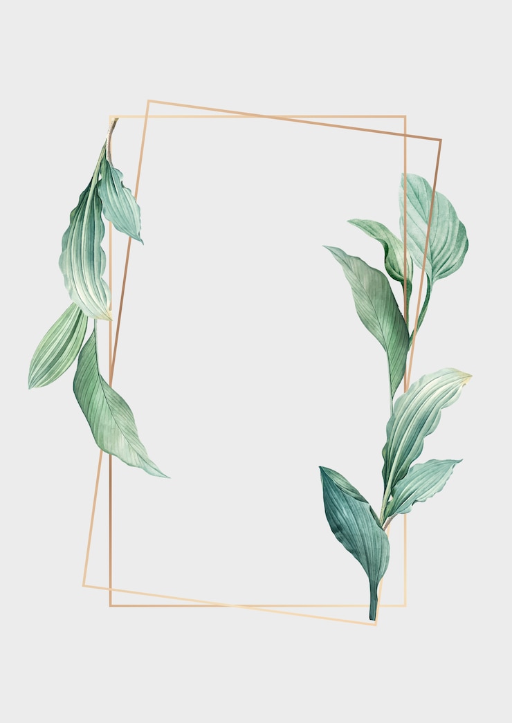 Vettore gratuito cornice botanica
