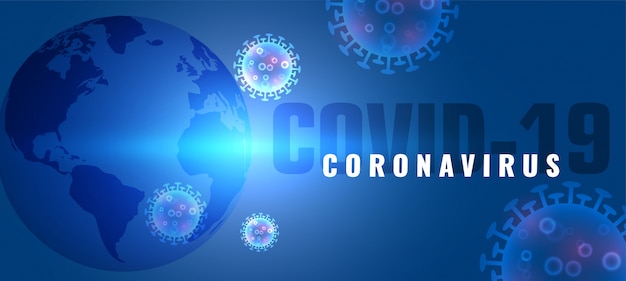 Coronavirus covid-19 sfondo di epidemia di malattia pandemica globale