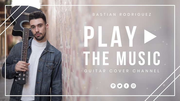 Vettore gratuito cover per musica di youtube