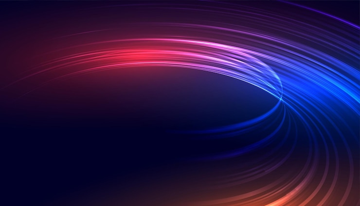 Vettore gratuito crea uno striscione dinamico con scia luminosa con effetti striscia