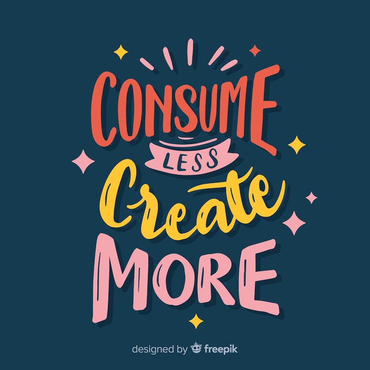 Vettore gratuito creatività lettering sfondo con i colori