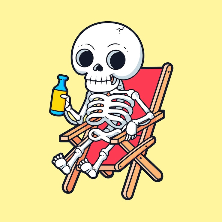 Vettore gratuito cuccello carino che si rilassa sulla panchina e beve soda cartoon vector icon illustration people holiday flat