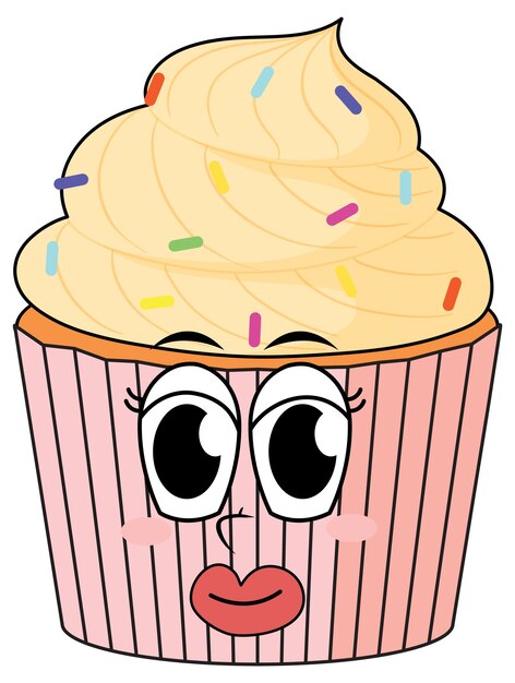Cupcake con crema bianca