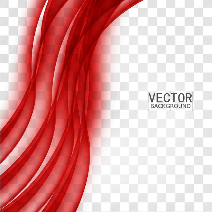 Vettore gratuito curva di sfondo rosso