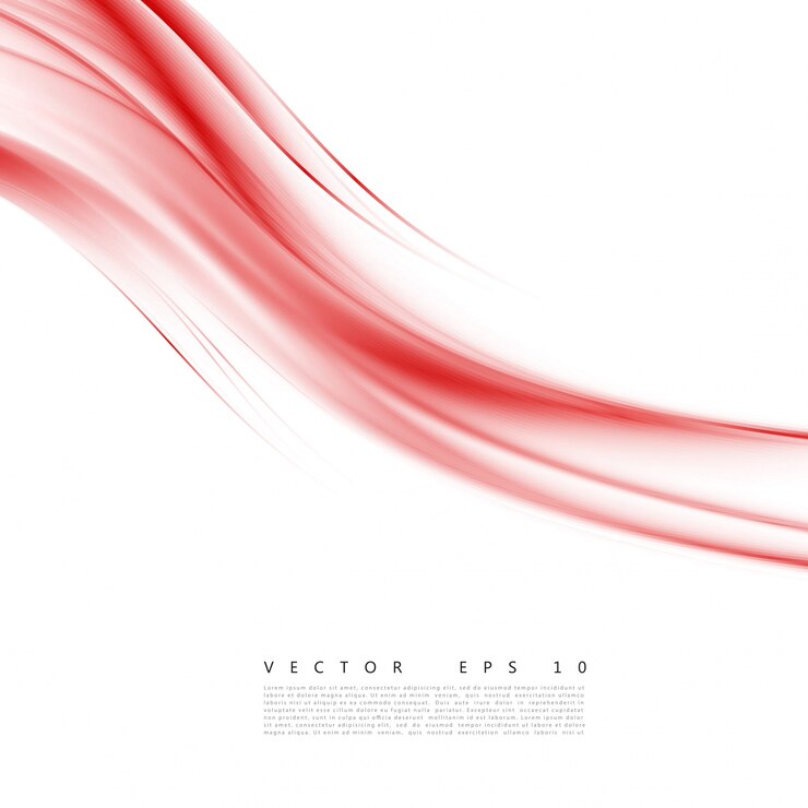 Vettore gratuito curva di sfondo rosso