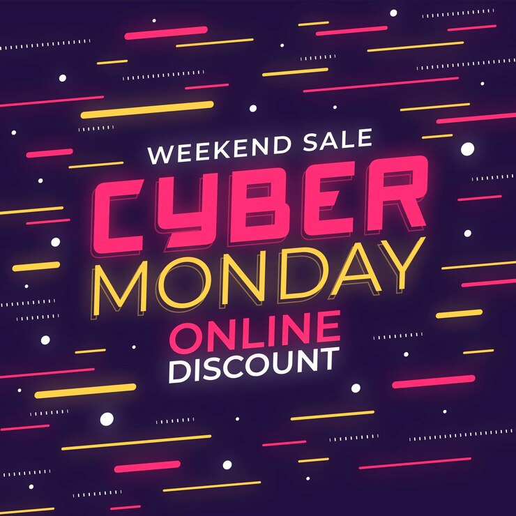Vettore gratuito cyber lunedì design