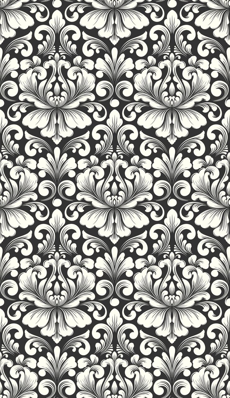 Vettore gratuito damask modello seamless