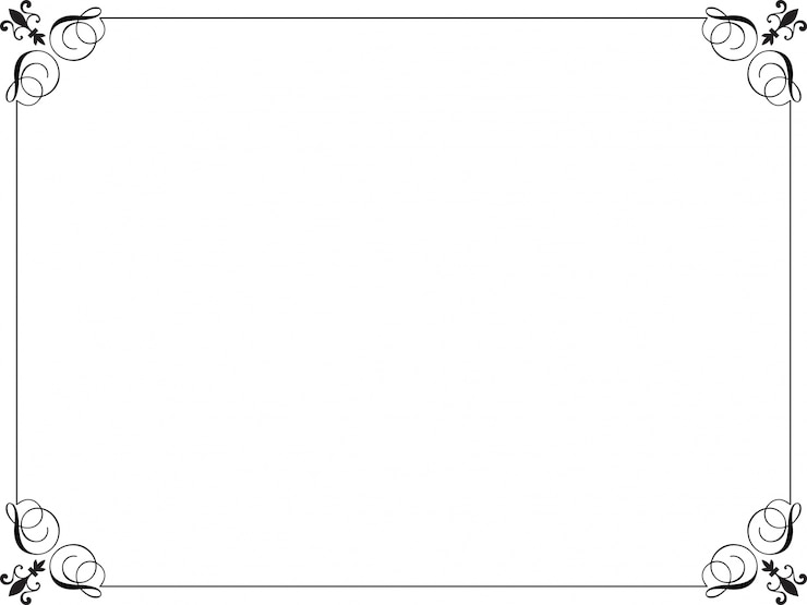 Vettore gratuito decorative cornice ornamentale