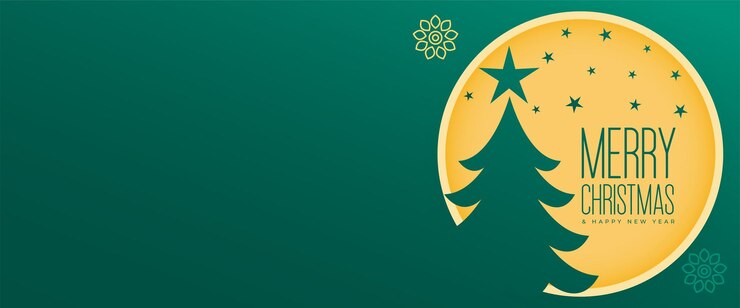 Vettore gratuito decorative merry christmas and new year's eve festive invitation banner design vector