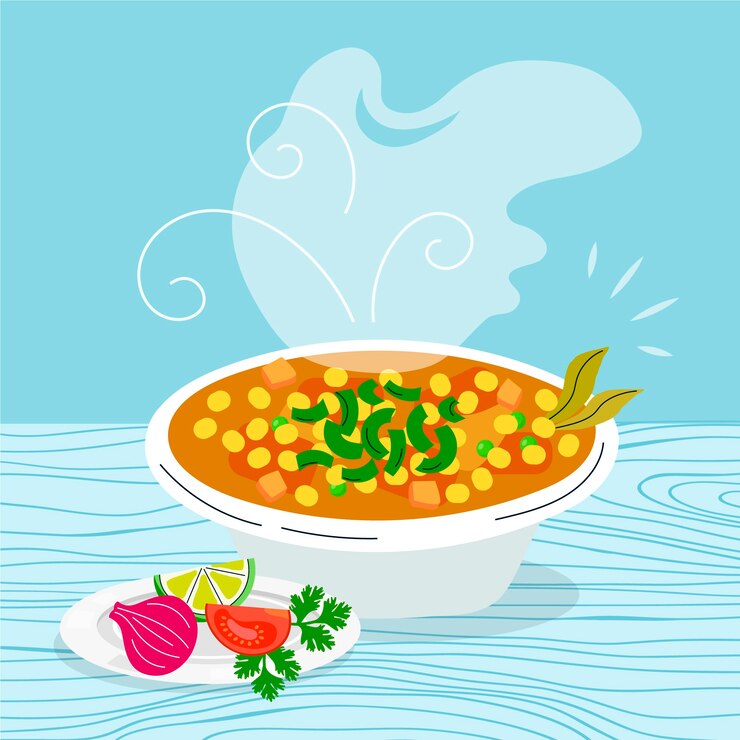 Vettore gratuito deliziosa illustrazione locro disegnata a mano