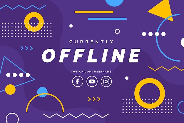 Design banner twitch offline