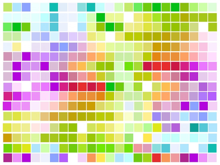 Vettore gratuito design colorato del mosaico