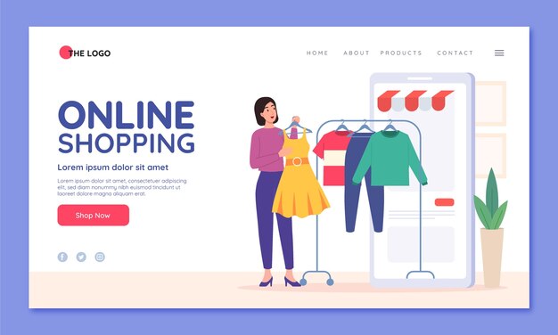 Design del banner di vendita dello shopping