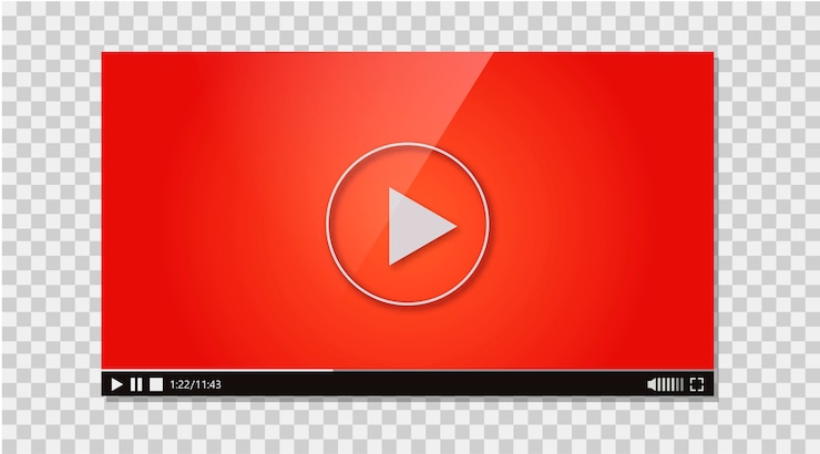 Vettore gratuito design del lettore video