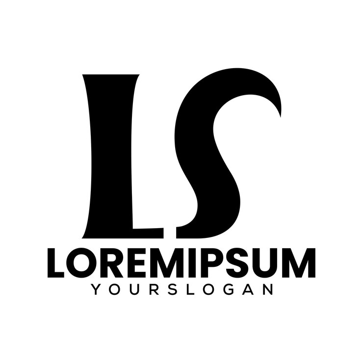 Vettore gratuito design del logo astratto della lettera l s