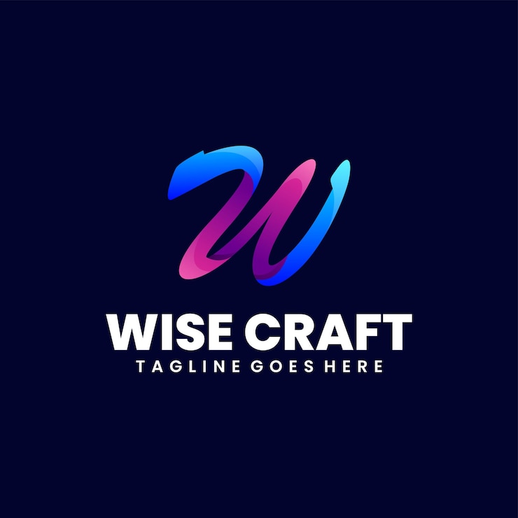 Vettore gratuito design del logo colorato di sapiente artigianato