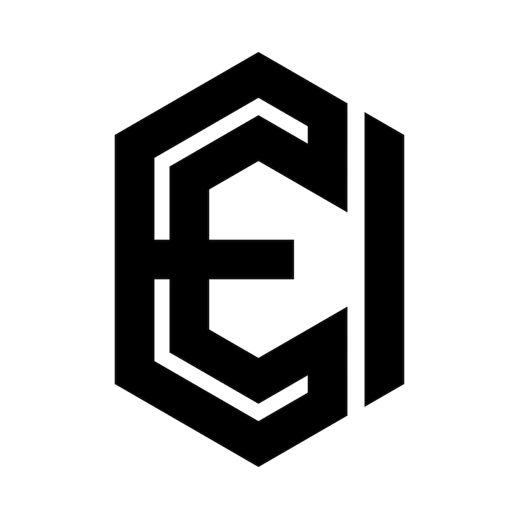 Vettore gratuito design del logo creativo della lettera monogramma e