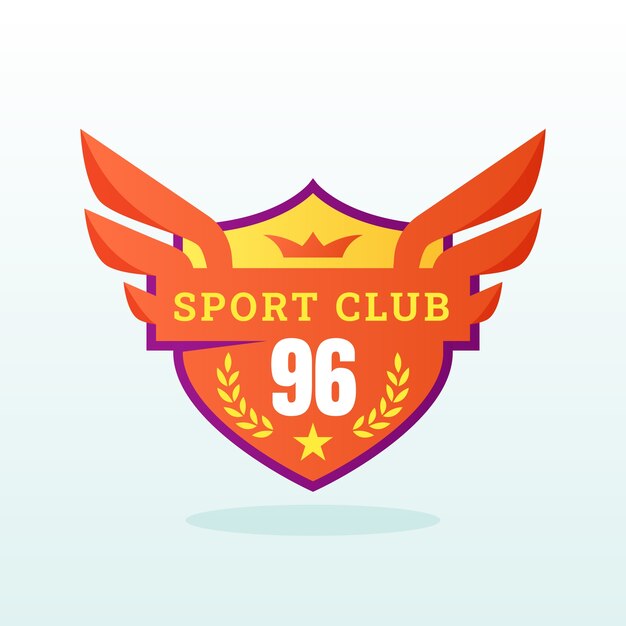 Design del logo del club sportivo vintage