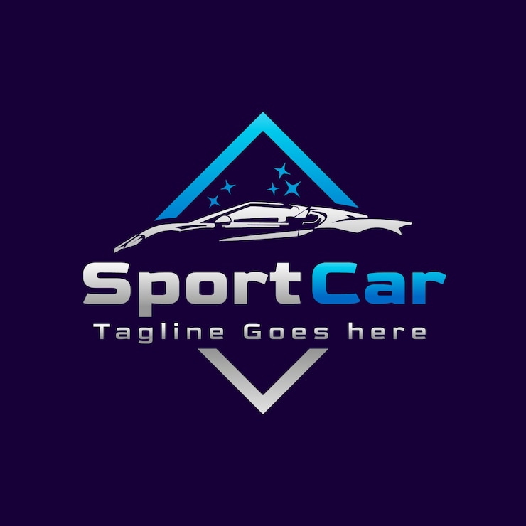 Vettore gratuito design del logo dell'autolavaggio sfumato