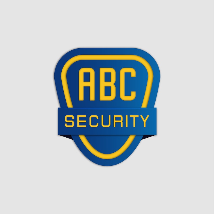Vettore gratuito design del logo di sicurezza