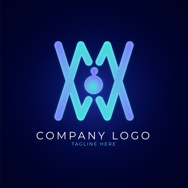 Design del logo mw sfumato