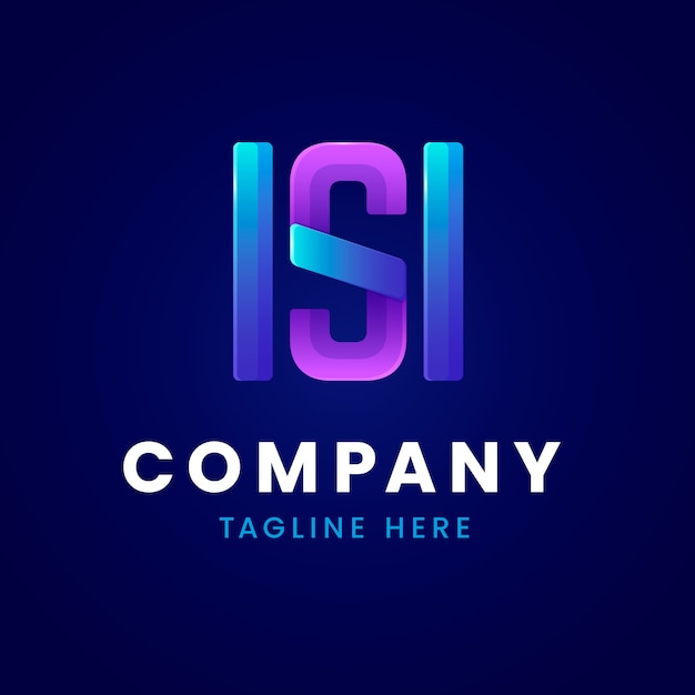 Design del logo sh sfumato