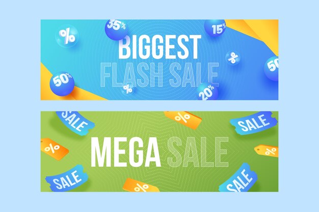 Design del modello di banner di vendita
