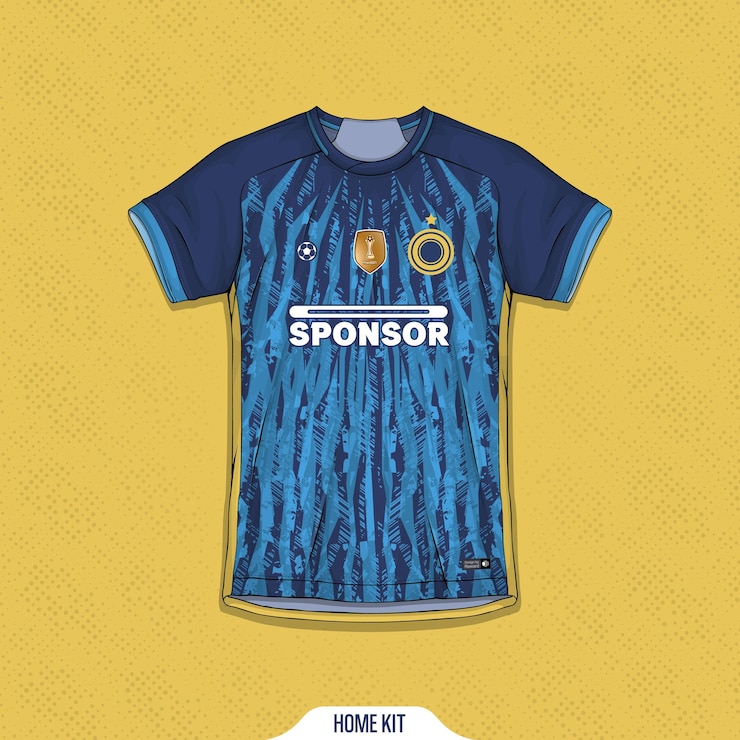 Vettore gratuito design della maglietta sportiva pronto per la stampa - maglia da calcio per sublimazione