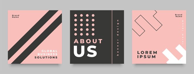 Design di banner per post sui social media in stile moda