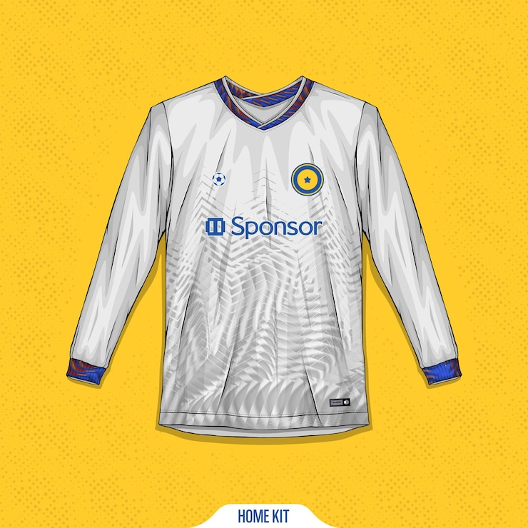Vettore gratuito design di magliette sportive pronto per la stampa maglia da calcio per sublimazione