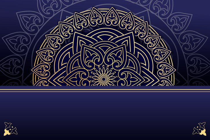 Vettore gratuito design di sfondo mandala di lusso