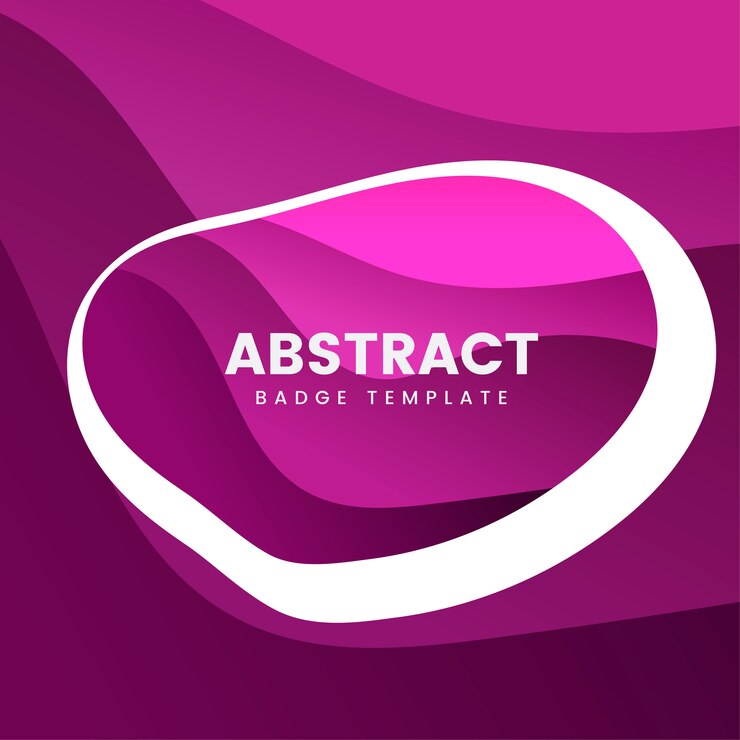 Vettore gratuito design distintivo astratto in rosa