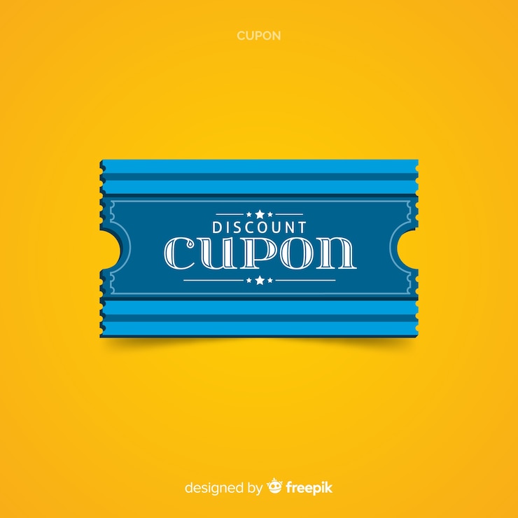Vettore gratuito design modello coupon creativo