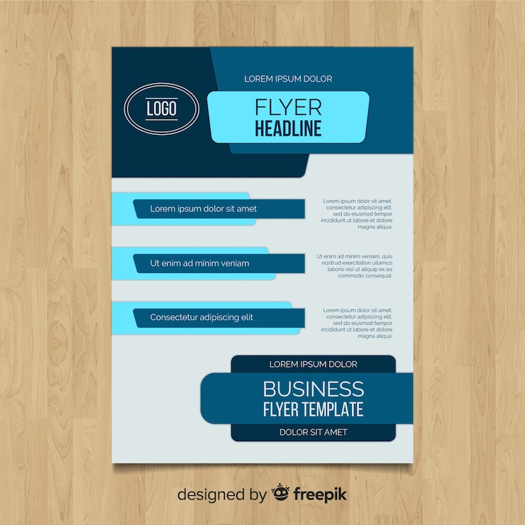 Vettore gratuito design moderno business flyer