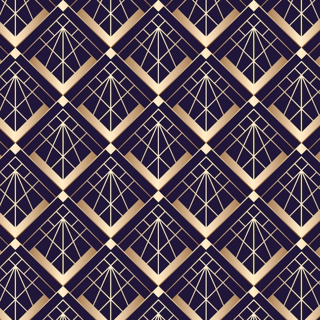 Design pattern art deco gradiente