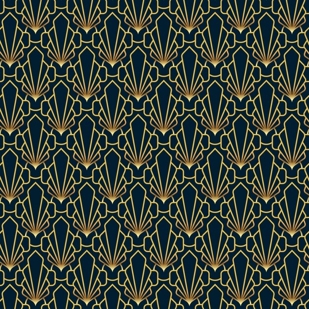 Design pattern art deco gradiente